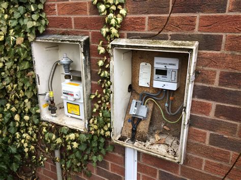 are electric and gas meters the same box|electric meter box replacement.